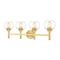 Z-Lite Sutton Vanity, 4-Light, 31.5 In.W x 7 In.L x 10.25 In.H, Brushed Gold/Clear 7502-4V-BG - alternate 1